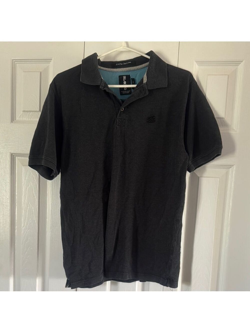 Billabong Charcoal Polo Shirt Classic Knit Casual